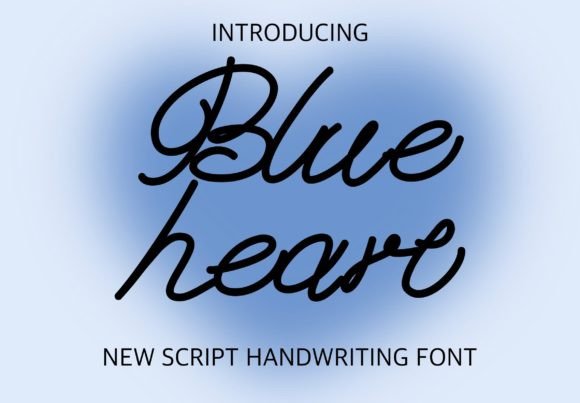 Blue Heart Font: A Friendly Touch for Your Business Brand