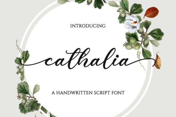 Cathalia: A Handwritten Font for Editorial Grace
