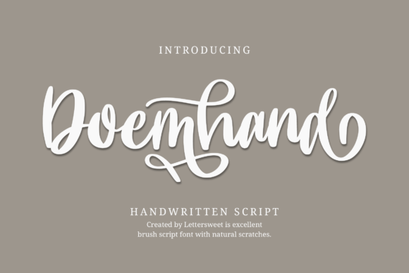 Doemhand: The Handwritten Font for Creative Makers