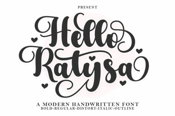 Hello Ratysa: A Script Font for Crafted Stories