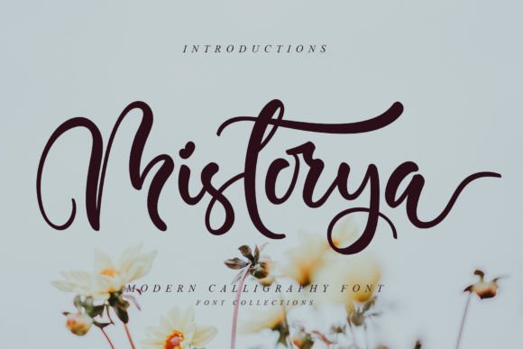Mistorya: The Modern Script Font for Editorial Design