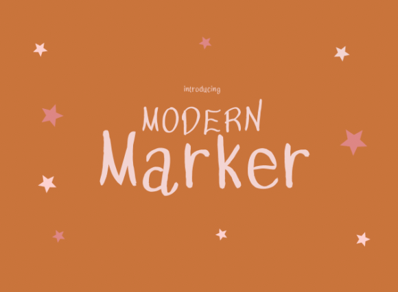 Modern Marker Font: A Handwritten Touch for Your Handmade Creations