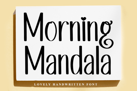 Morning Mandala: A Handwritten Font for Editorial Elegance