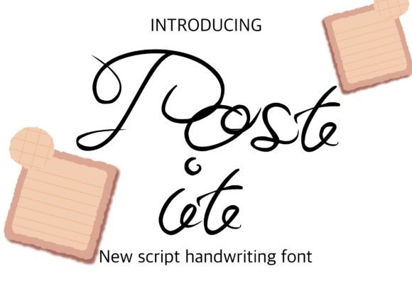 Post It: A Playful Handwritten Font for Digital Creators