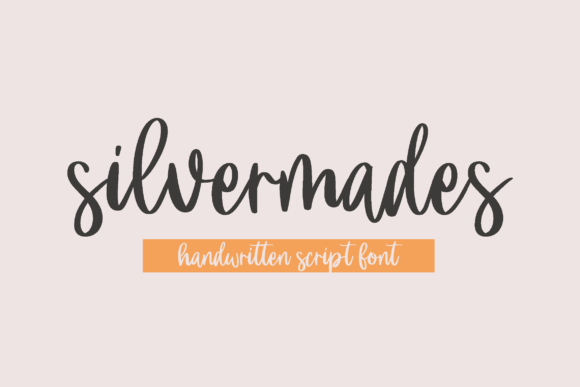 Silvermades: The Elegant Script Font for Handmade Products