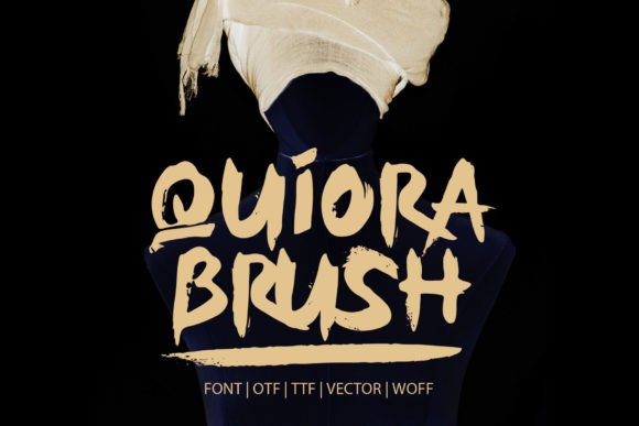 The Editorial Personality of the Quiora Brush Font