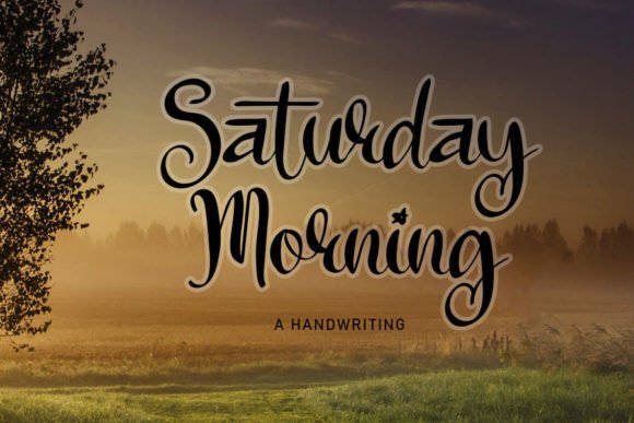 The Saturday Morning Font: A Handwritten Signature for Editorial Stories